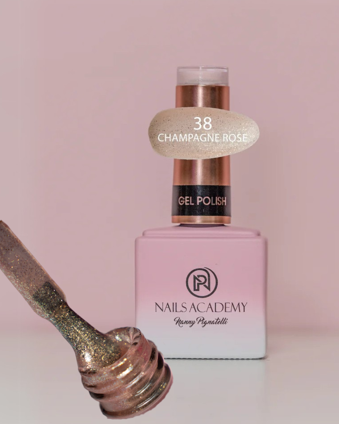GLITTER GEL POLISH N.038 “Champagne Rose”