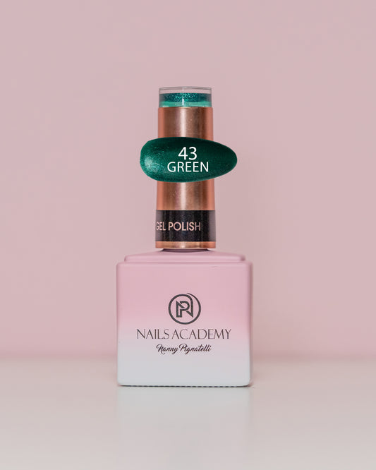 GLITTER GEL POLISH N.043 “Green” - TPO FREE