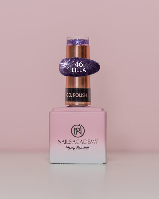 GLITTER GEL POLISH N.046 “Lilla” - TPO FREE