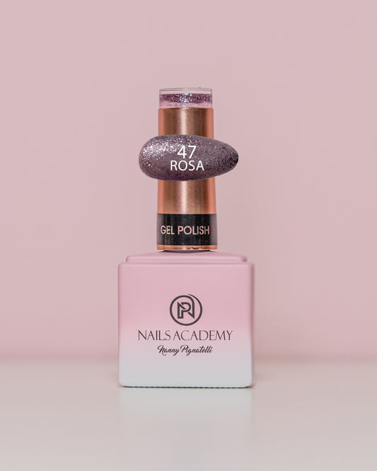 GLITTER GEL POLISH N.047 “Rosa” - TPO FREE