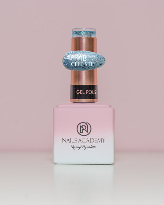 GLITTER GEL POLISH N.048 “Celeste” - TPO FREE