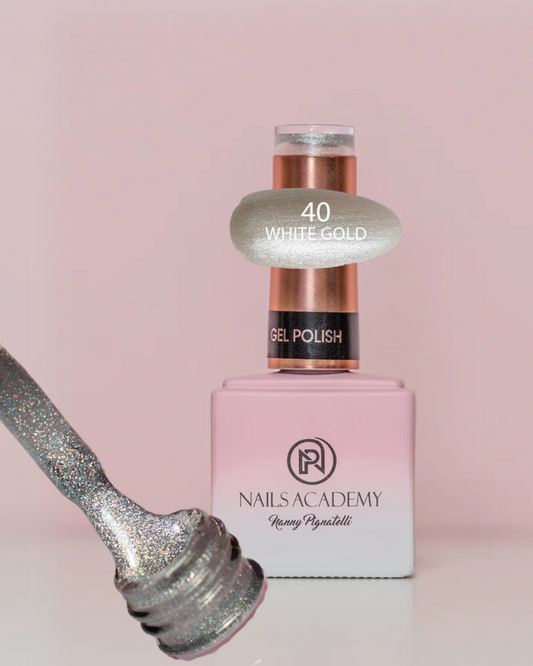 GLITTER GEL POLISH N.040 “White Gold”