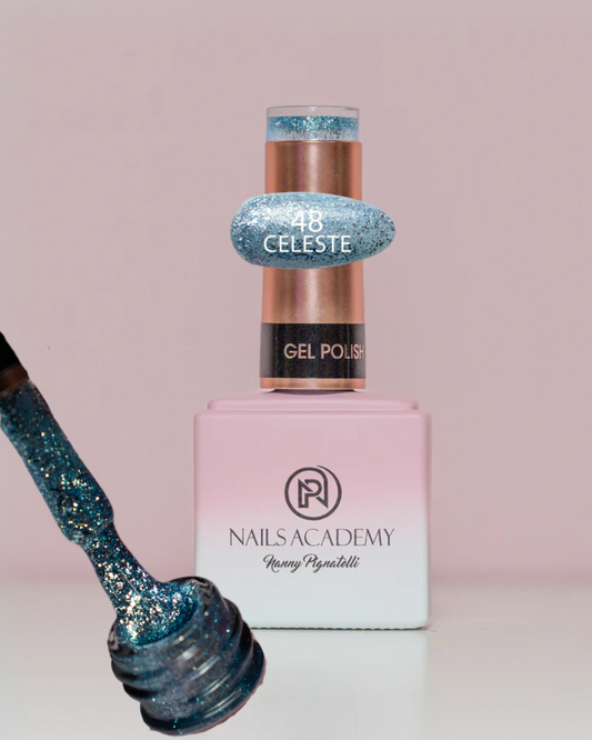 GLITTER GEL POLISH N.048 “Celeste”