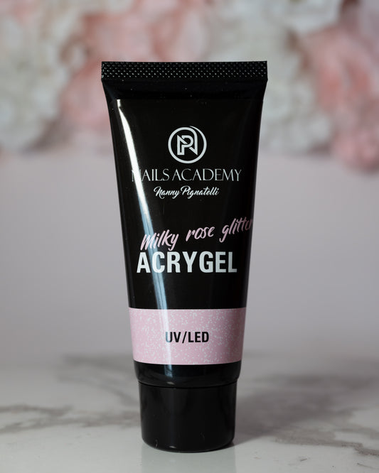 Acrygel “MILKY ROSE GLITTER” 60gr